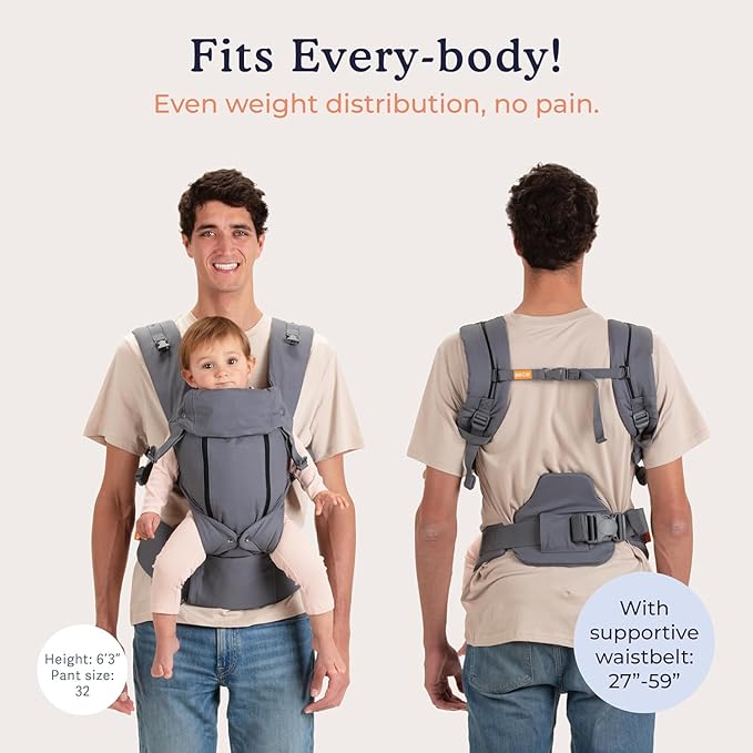Beco 8 Baby Carrier from Newborn to Toddler (7-45lbs) - All in 1 Hybrid Front, Hip and Backpack Style Carrier with Breathable, Cooling Mesh - Camo