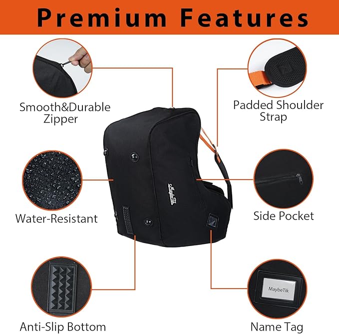 Infant Car Seat Travel Bag for Airplane Compatible with UPPAbaby MESA V2 and Base, Fits Nuna Pipa Car Seat and Base, Car Seat Carrier for Air Travel, Padded Carseat Cover for Airplane Travel