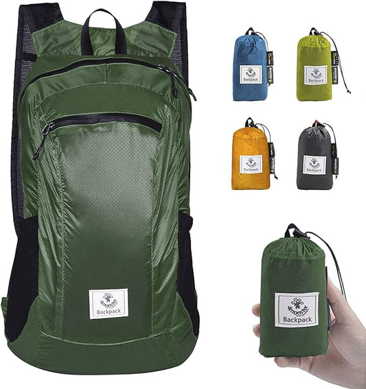4Monster Hiking Daypack,Water Resistant Lightweight Packable Backpack for Travel Camping Outdoor