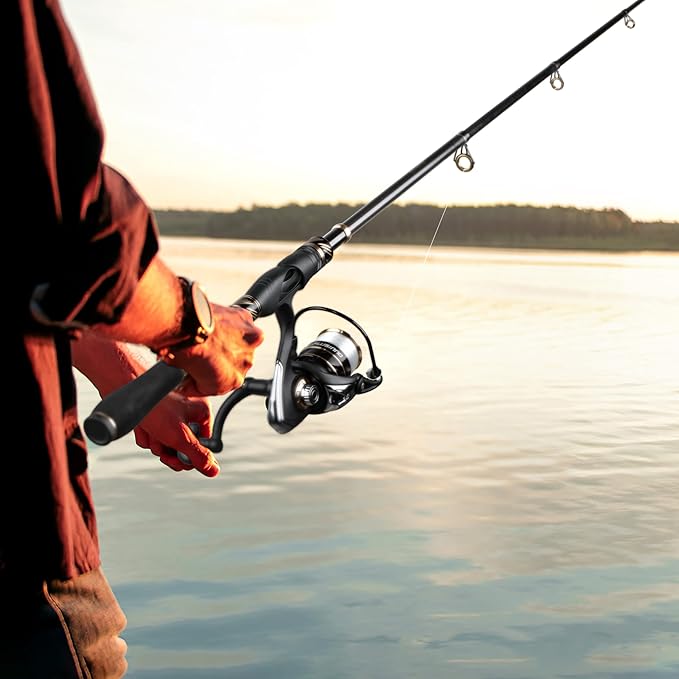 PLUSINNO Fishing Pole, Fishing Rod and Reel Combo,Telescopic Fishing Rod Kit with Spinning Reel, Collapsible Portable Fishing Pole with Carrier Bag for Freshwater Saltwater Fishing Gifts for Men Women