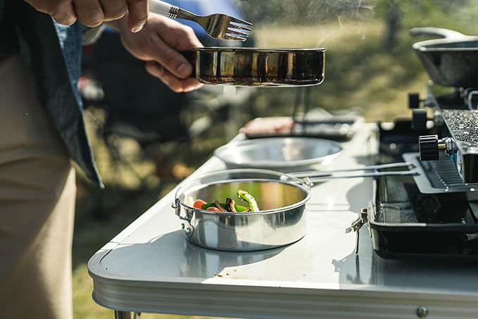 Stansport Heavy Duty Aluminum Cook Set 1 Person (250-P)