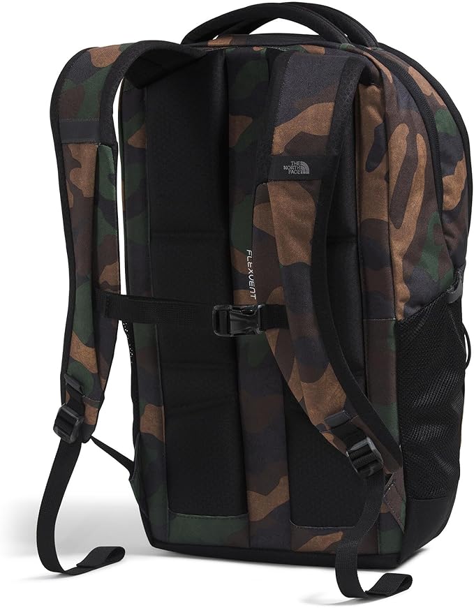 THE NORTH FACE Jester Everyday Laptop Backpack | Commuter Daypack with Water Repellent Finish, 16" Laptop Sleeve, Huge Main Compartment, TNF Black Camo/TNF Black, One Size