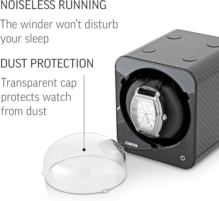 Watch Winder for Automatic Watch with Vertical Rotor Stop (with AC Adapter)