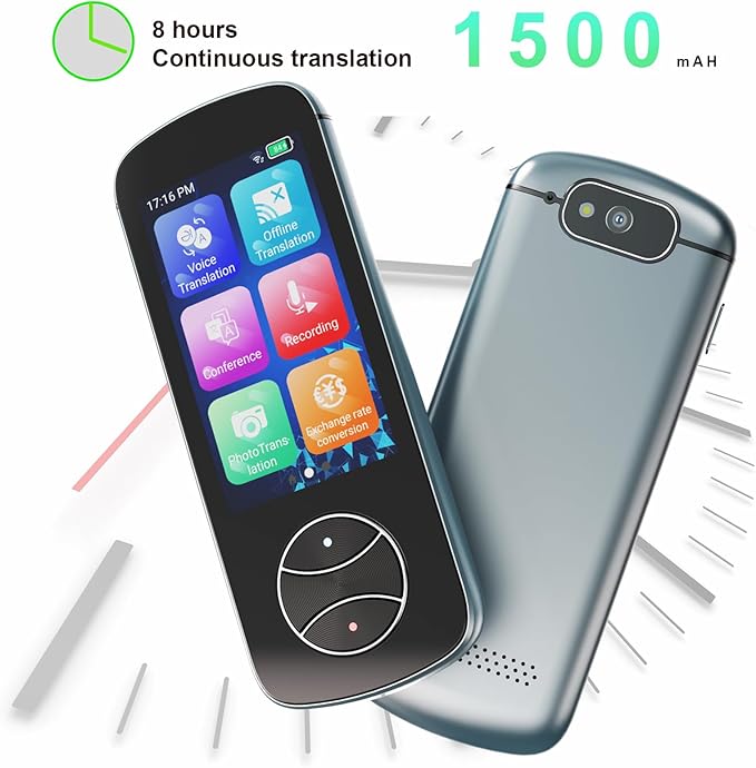 Language Translator Device No WiFi Needed, AI Translator Two Way Real Time Voice Translation with 137+ Languages, Offline/Photo Translation for Travel Business Learning
