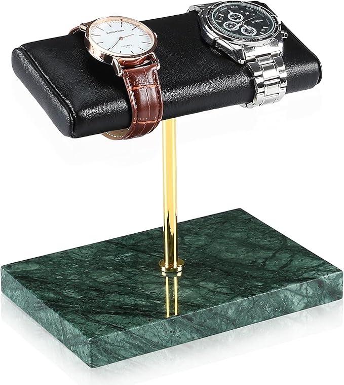 LYS&LYX Watch stand watch display stand watch holder watch Handcrafted watch holder (2--green/glod/black)
