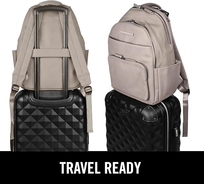 Kenneth Cole REACTION Marley Backpack, Taupe, 15" Laptop