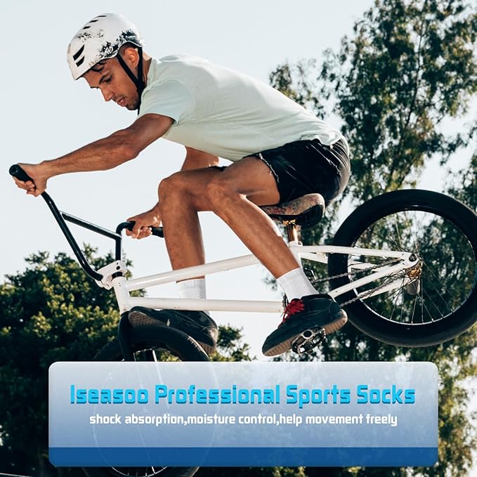 Iseasoo Copper Compression Socks for Men & Women – Plantar Fasciitis Relief, Ankle Support & Circulation – Running & Recovery