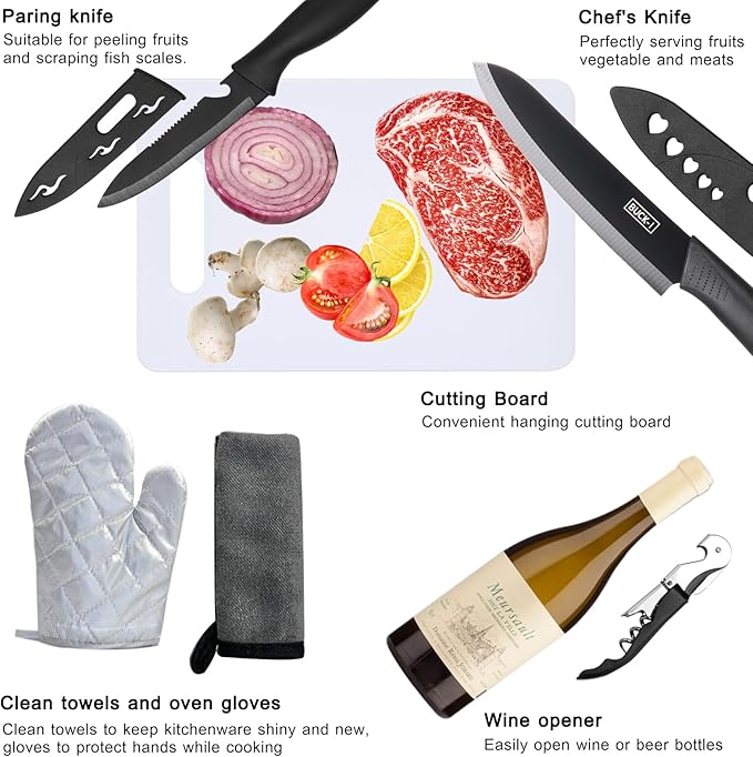Camping Cooking Utensils Set - Camping Utensil Set Car Camping Cooking Essentials Gear for Camp Kitchen Cooking and Grilling, Stainless Steel & Silicone Ideal Gift for RV Tent Camper