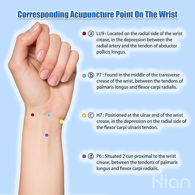 Hion Motion Sickness Bracelets Sea Sickness Wristbands for Motion Sickness/Morning Sickness/Pregnancy Nausea Anti Nausea Bands Acupressure Wristband Motion Sickness Bands(3Pairs-Black+White+Green)
