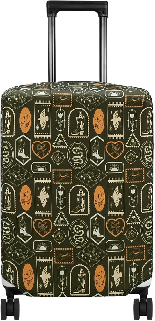 HYPER VENTURE Washable Luggage Cover - Fashion Suitcase Protector Fits 18-22 Inch Luggage (Wilderness Mark, S)