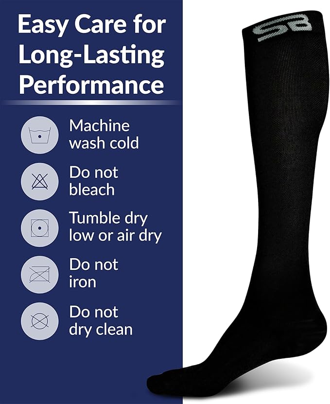 SB SOX Compression Socks for Men & Women (20-30 mmHg) - Best Support Stockings for Travel, Medical, and Sports - Perfect for Everyday Wear
