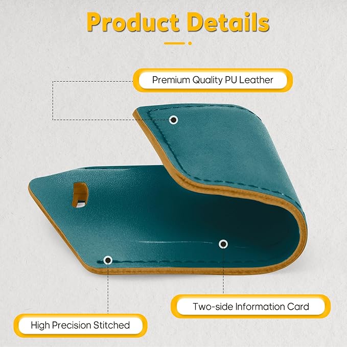 Travelambo Luggage Tags for Suitcases PU Leather Travel Tags Bag Tags Privacy Protection Travel Essentials