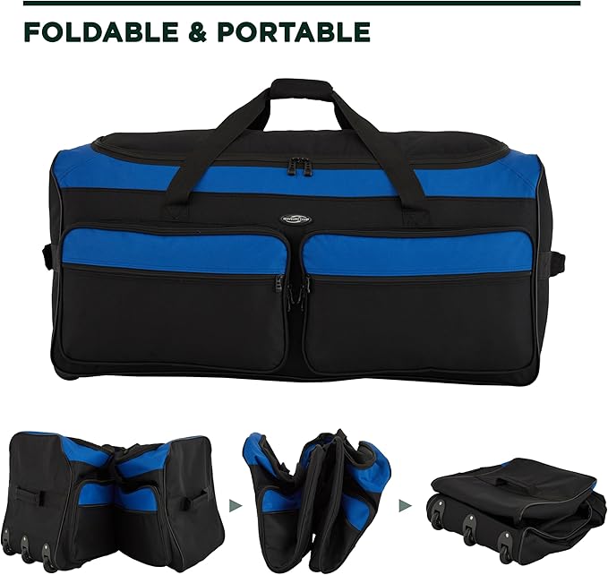 Travelers Club 36" Asgard 3-Wheel Rolling Duffel Bag