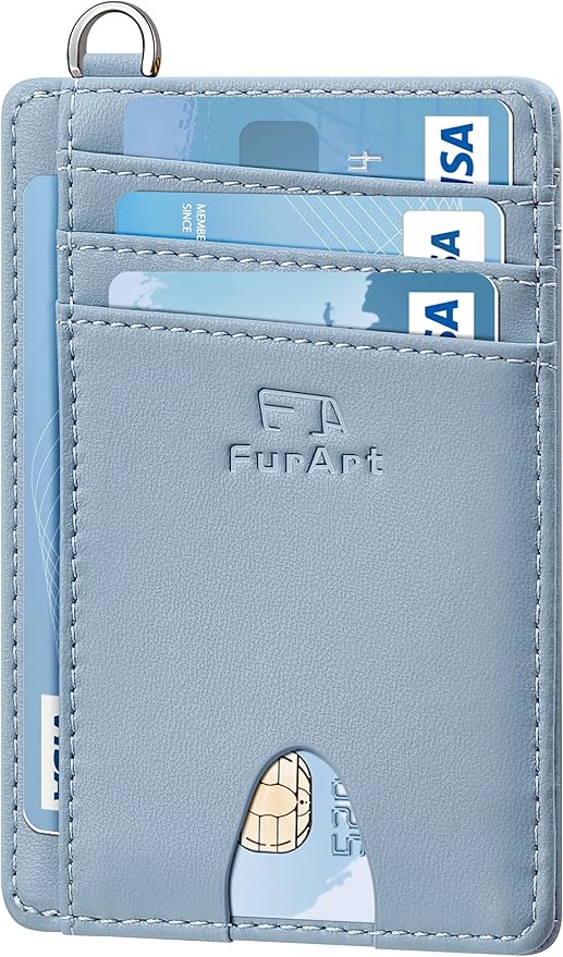 FurArt Slim Minimalist Wallet, Front Pocket Wallets, RFID Blocking, Credit Card Holder for Men & Women