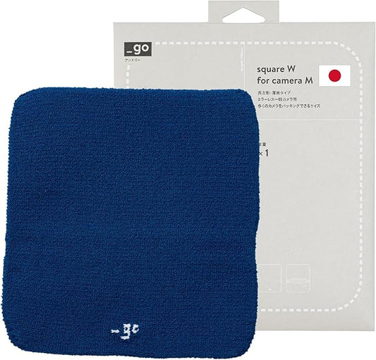 Camera Cover, Square W, Made in Japan, M size, Blue