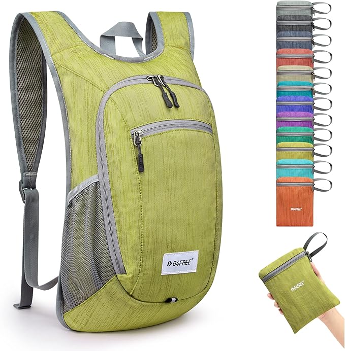 G4Free 10L/15L Hiking Backpack Lightweight Packable Hiking Daypack Small Travel Outdoor Foldable Shoulder Bag