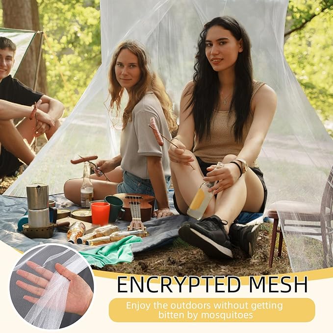 4 Corners Mosquito Net for Mosquiteros para Camas Bed Canopies Netting Bed Drapes Rectangular Mosquito Mesh for Camping Home Outdoor Travel (White,L75 X W35.5 X H59 Inch,Opening)