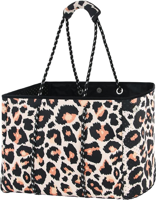 QOGiR Neoprene Multipurpose Beach Bag Tote with Inner Zipper Pocket … … … …