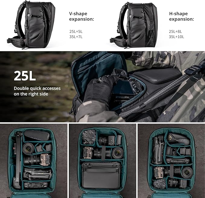 PGYTECH OneMo 2 Camera Backpack with Shoulder Bag for Photographers