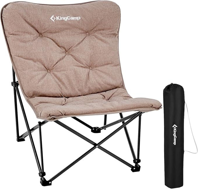 KingCamp Butterfly Chair Oversized XL Saucer Chair for Adults Padded Folding Comfy Camping Chairs for Teens Kids 300lbs Heavy Duty with High Back for Bedroom Living Room Dorm Rooms Outdoor Patio Lawn