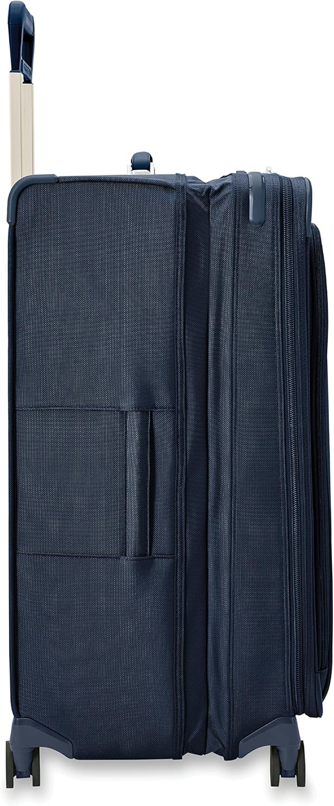 Briggs & Riley 31" Extra Large Expandable Spinner - Checked Luggage for Travel, Suitcases with Wheels, Softside Rolling Bag for Men & Women, Self-Repairing Zipper - Baseline Collection, Navy