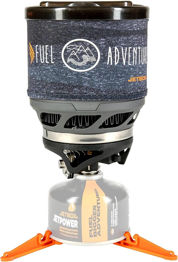 Jetboil MiniMo Camping and Backpacking Stove Cooking System with Adjustable Heat Control