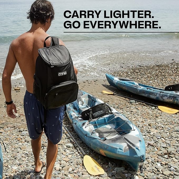RTIC 15 Can Lightweight Backpack Cooler Soft Insulated Portable Bag for Lunch, Beach, Drink, Beverage, Travel, Camping, Picnic, Car, Hiking,