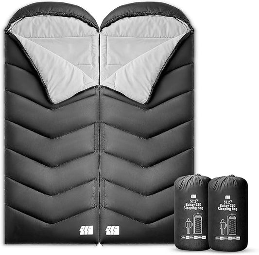 Sleeping Bags for Adults Cold Weather,Portable, Waterproof,Lightweight Camping Sleeping Bag for Tall Girls Boys with Compression Sack for Warm Camping, Hiking, Outdoor & Indoor