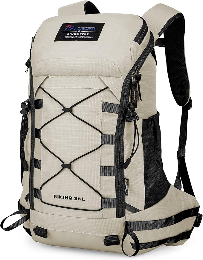 MOUNTAINTOP Hiking Backpack 35L Travel Backpack Lightweight Daypack for Men&Women Outdoor Camping