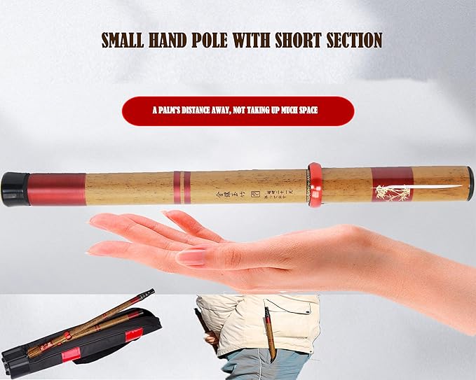 Telescopic Rod Kit Tenkara Fishing Rod Kit 20FT-Zoom Stream 4 Lengths Collapsible Fly Rods Backpacking Fishing Pole Quality Carbon Tube Creek Rods