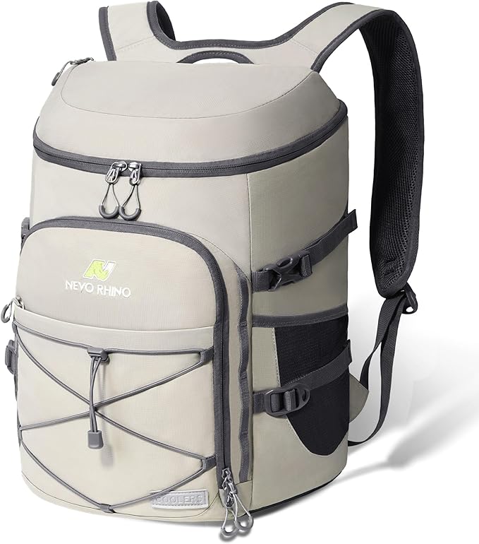 N NEVO RHINO Backpack Coolers Insulated Leak Proof 36/54 Cans,Portable Lightweight Waterproof Insulated Cooler Backpack for Men & Women Ideal for Camping,Travel,Beach,Picnics,Lunch & Day Trips