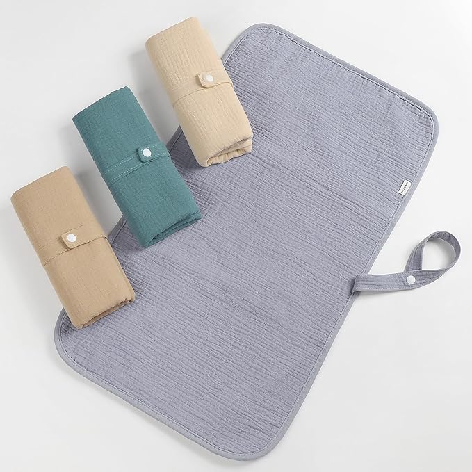 Accmor Portable Diaper Changing Pad, Waterproof Foldable Baby Changing Mat for Travel, Baby Essentials Shower Registry Gifts