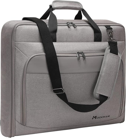 Modoker Suit Luggage Garment Bag with Shoulder Strap, Suit Carry on Bag Hanging Suitcase Garment Bags for Men Women Business Travel