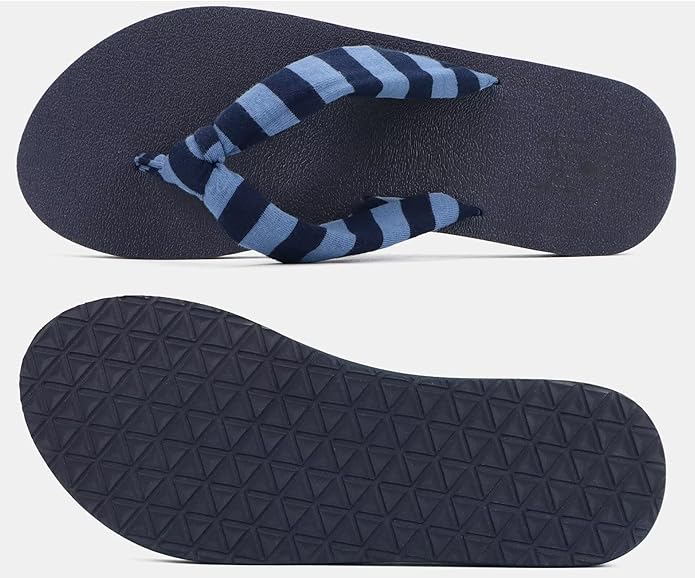 KuaiLu Flip Flops for Women with Arch Support Yoga Mat Comfortable Summer Beach Walking Thong Cushion Sandals Slip On Indoor Outdoor