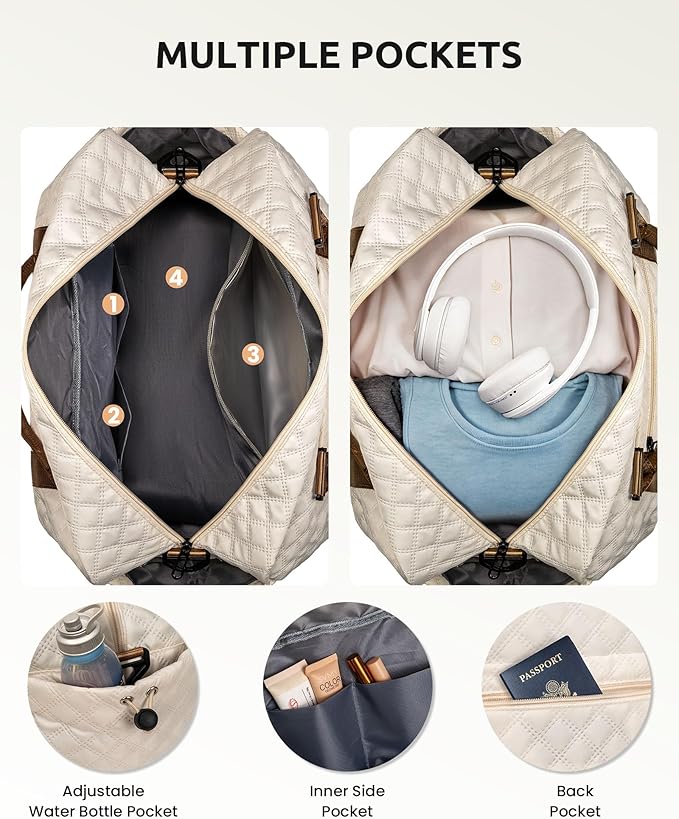 Gifts for Teenage Girls - Personalized Letter Duffle Bag with Shoe Compartment, Kids Overnight Bag, Women's Travel Bag, Gift for Women Friend (Letter A)