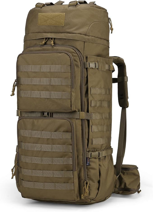 Mardingtop 75L Molle Hiking Internal Frame Backpacks with Rain Cover for Camping,Backpacking,Travelling
