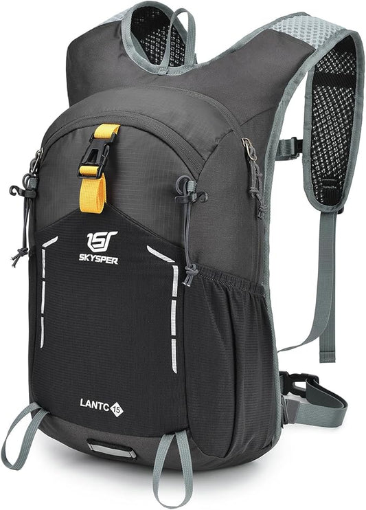 SKYSPER Small Hiking Backpack - 15L Travel Daypack Lightweight Bag Water Resistant Hiking Backpacks for Women Men