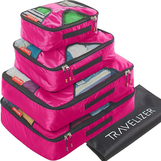 Travel Packing Cubes 5 pcs Luggage Organizer Set for Bag & Suitcase