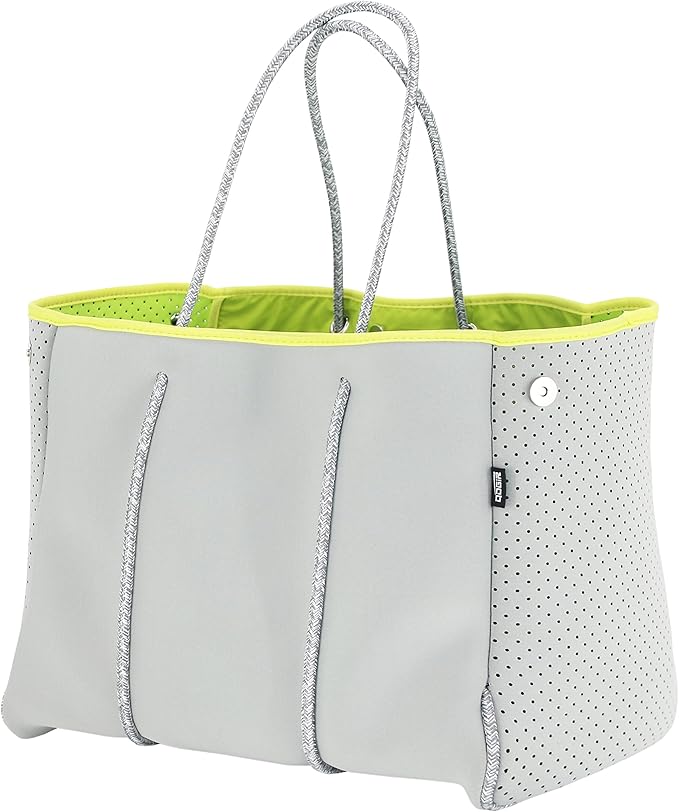 QOGiR Neoprene Multipurpose Beach Bag Tote with Inner Zipper Pocket … … … …