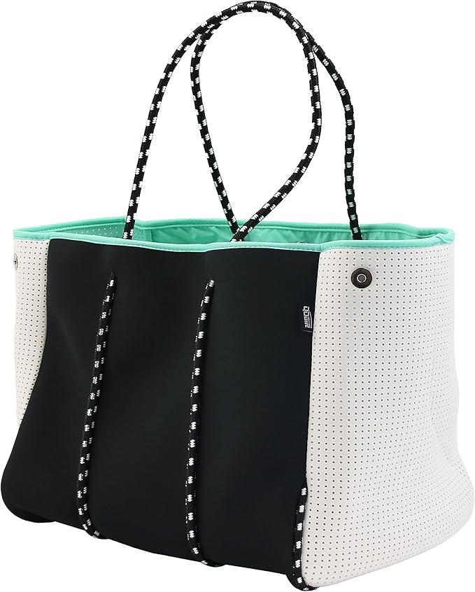 QOGiR Neoprene Multipurpose Beach Bag Tote with Inner Zipper Pocket … … … …