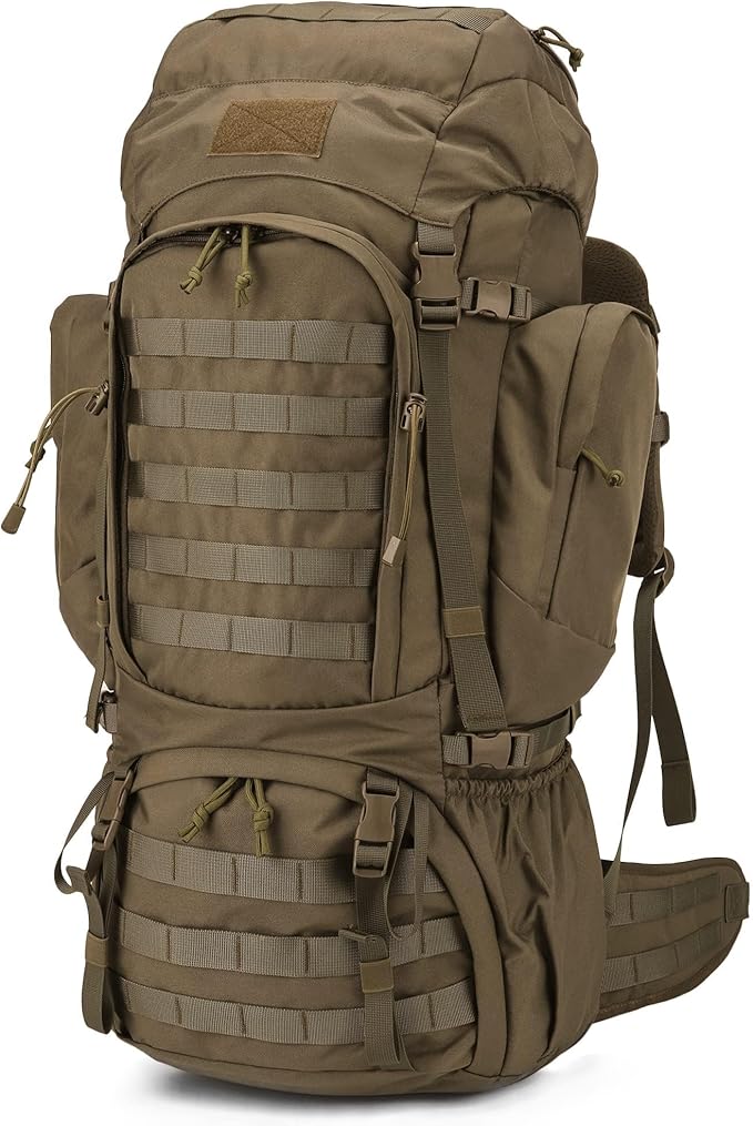 Mardingtop 60L Military Internal Frame Backpack for Hiking,Camping,Hunting,Rucksack Backpack with Rain Cover
