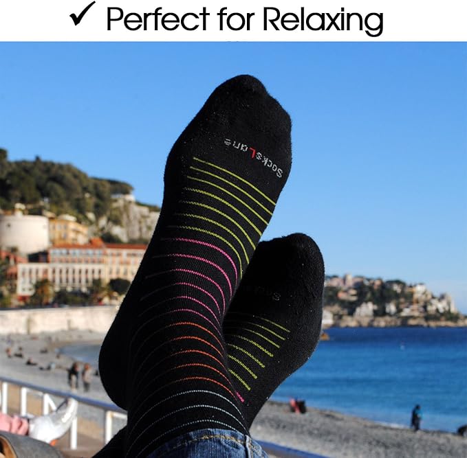 Cotton Compression Socks for Women & Men. 15-20 mmHg Support Knee-High Brown M/L