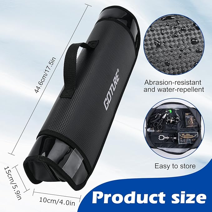 Goture Fishing Rod and Reel Combo - Carbon Fiber Telescopic Fishing Pole - Spinning Reel 9+1 Shielded Bearings Stainless Steel BB - A