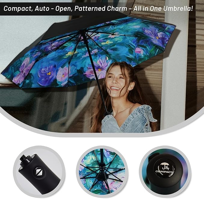 SY COMPACT Travel Umbrella Windproof Automatic Umbrellas Small Compact UV Sun Protection Factory Outlet Umbrella