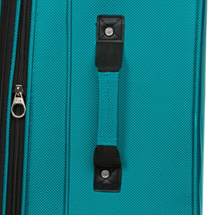 SwissGear Sion Softside Expandable Roller Luggage, Teal, 3 Piece Set (21/25/29)