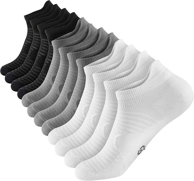 Compression Running Ankle Socks Low Cut(6 Pairs) for Men & Women
