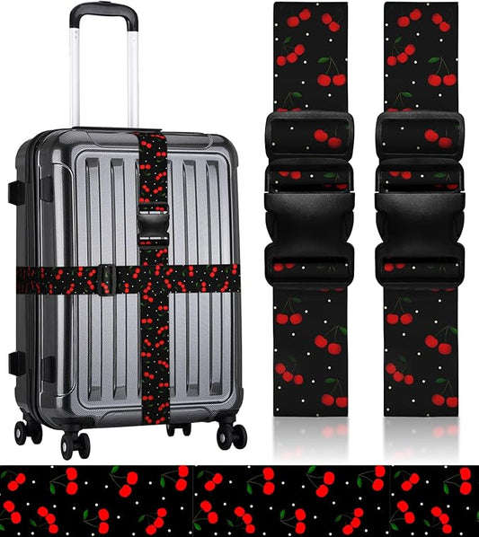 Luggage Straps for Suitcases Travel Belt Luggage Band Heavy Duty Traveling Luggage Identifier Cute Women Girls Unique Accesory,