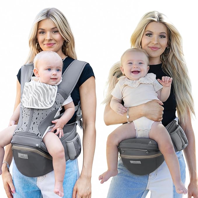 MOMTORY Carryall™ Pro Baby Carrier, Safety-Certified 6-in-1 Baby Carrier Newborn to Toddler, Detachable Baby Holder Carrier with Hip Seat, Ergonomic Cozy Baby Front and Back Carrier for 7-50lbs