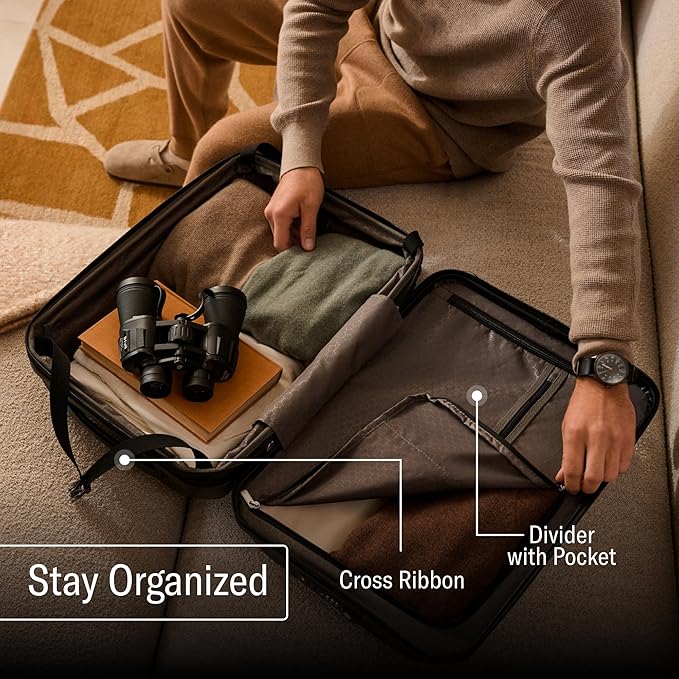Samsonite Freeform Hardside Carry-On Luggage with Spinner Wheels - Hardshell Suitcase - TSA, Airline-Approved - Expandable Hard Shell, Smooth Rolling Wheels for Lightweight Travel - Light Grey