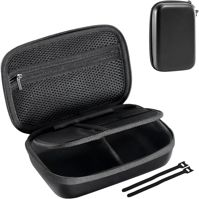 ProCase Hard Travel Electronic Organizer Case for MacBook Power Adapter Chargers Cables Power Bank Apple Magic Mouse Apple Pencil USB Flash Disk SD Card Small Portable Accessories Bag